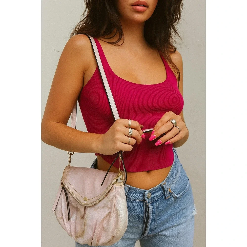 Vintage Y2K Juicy Couture Purse Pink Iridescent Metallic Snakeskin Flap‎ Purse